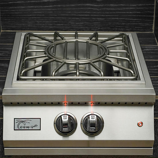 KoKoMo Professional Built-in Power Burner with Led Lights and Removable Grate for Wok