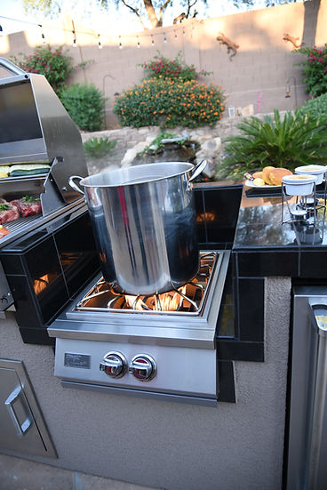 KoKoMo Professional Built-in Power Burner with Led Lights and Removable Grate for Wok