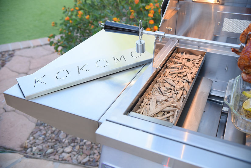 KoKoMo Smoker Chip Box Insert in Stainless Steel