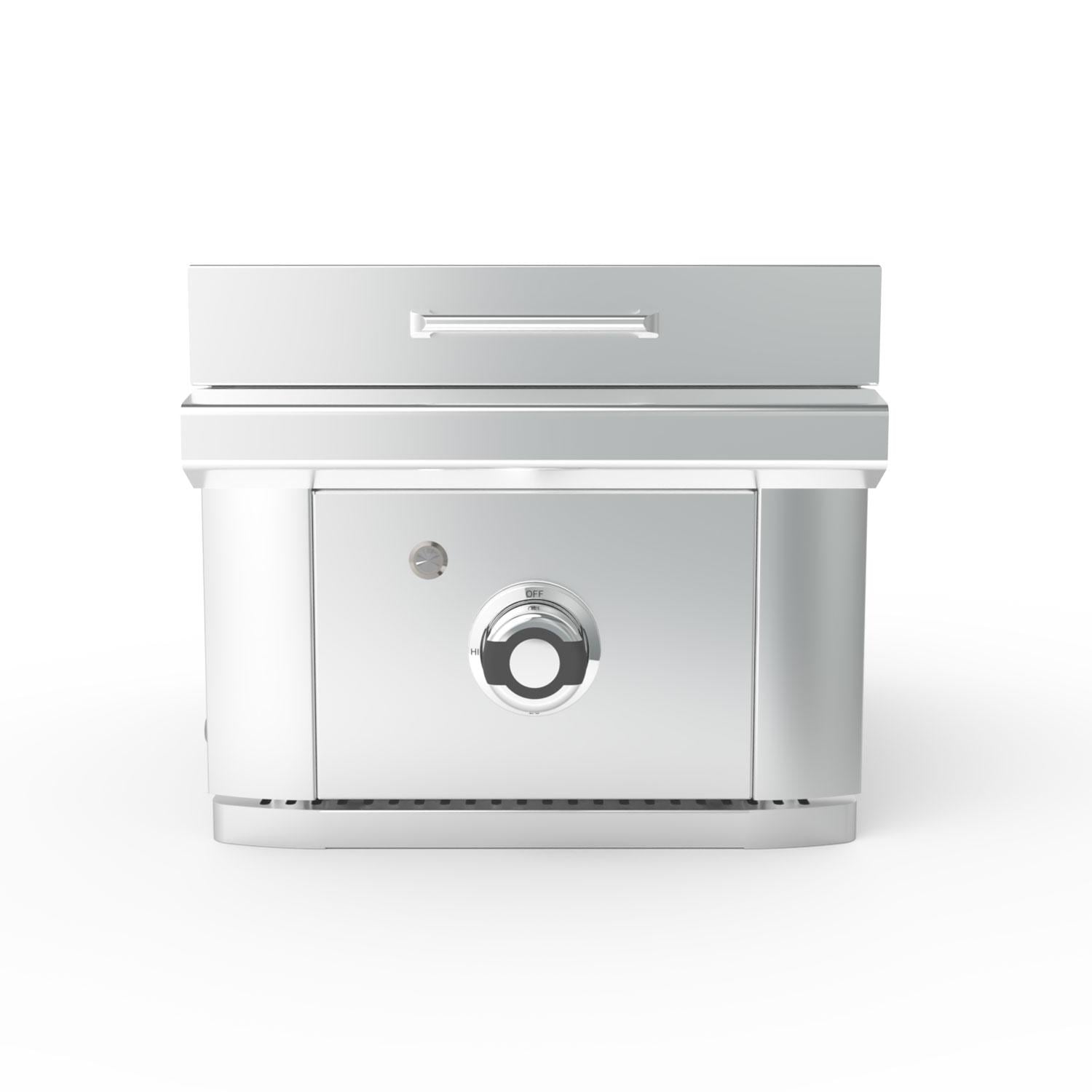 Wildfire Ranch Side 15" 1-Burner Stainless Steel Gas Griddle