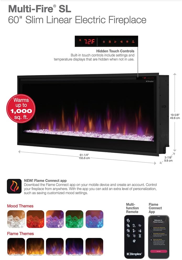 Dimplex Slim Linear Electric Fireplace