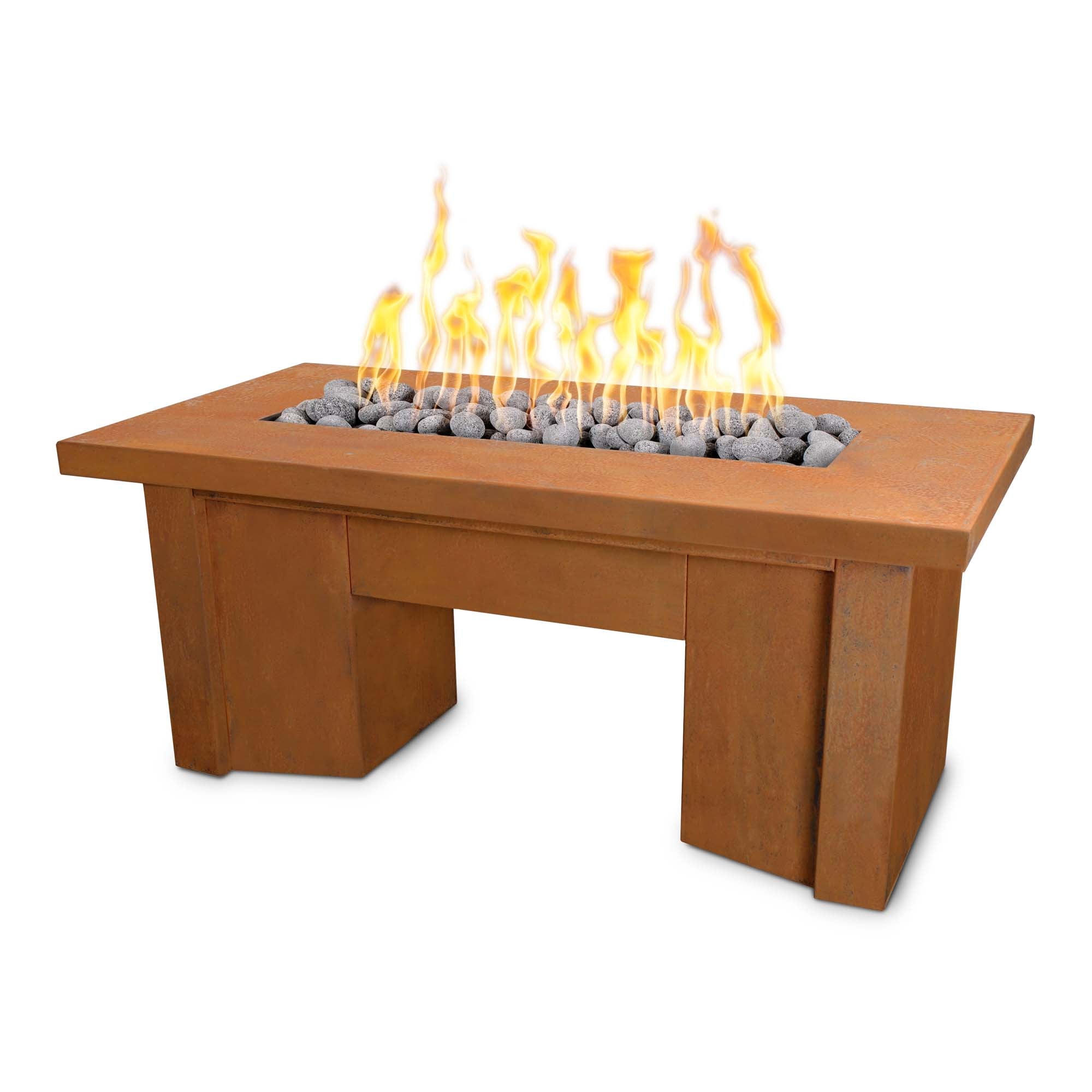 The Outdoor Plus Alameda Fire Table - Corten Steel
