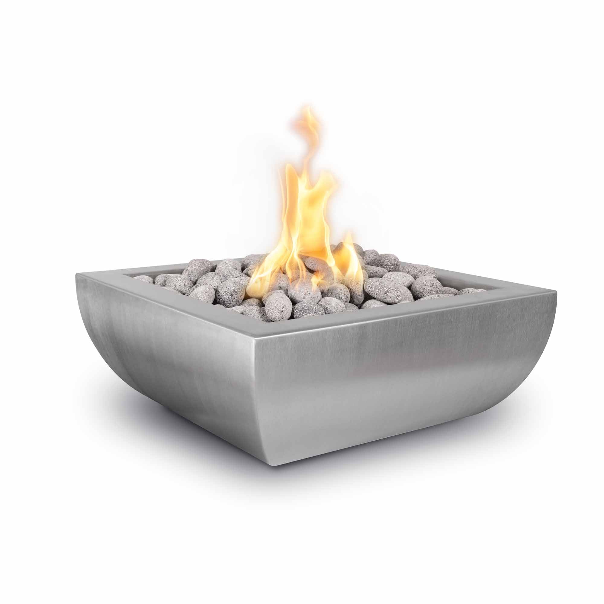The Outdoor Plus Avalon Fire Bowl - Hammered Patina & Stainless Steel