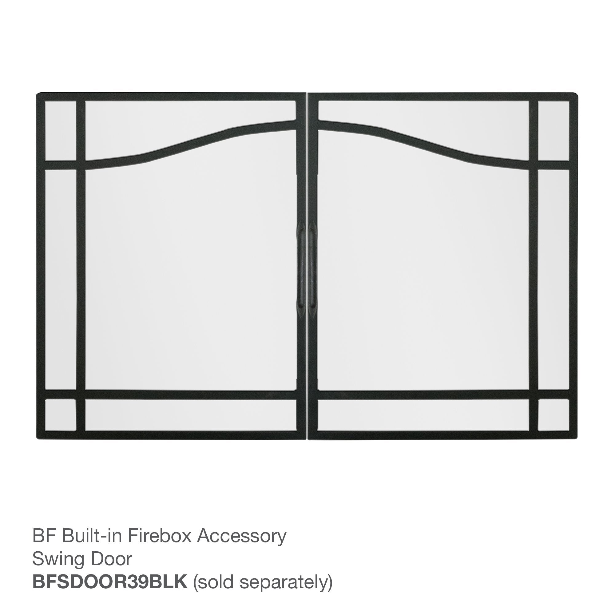 Dimplex 35in Glass Swing Doors For BF39STP and BF39DXP Fireboxes