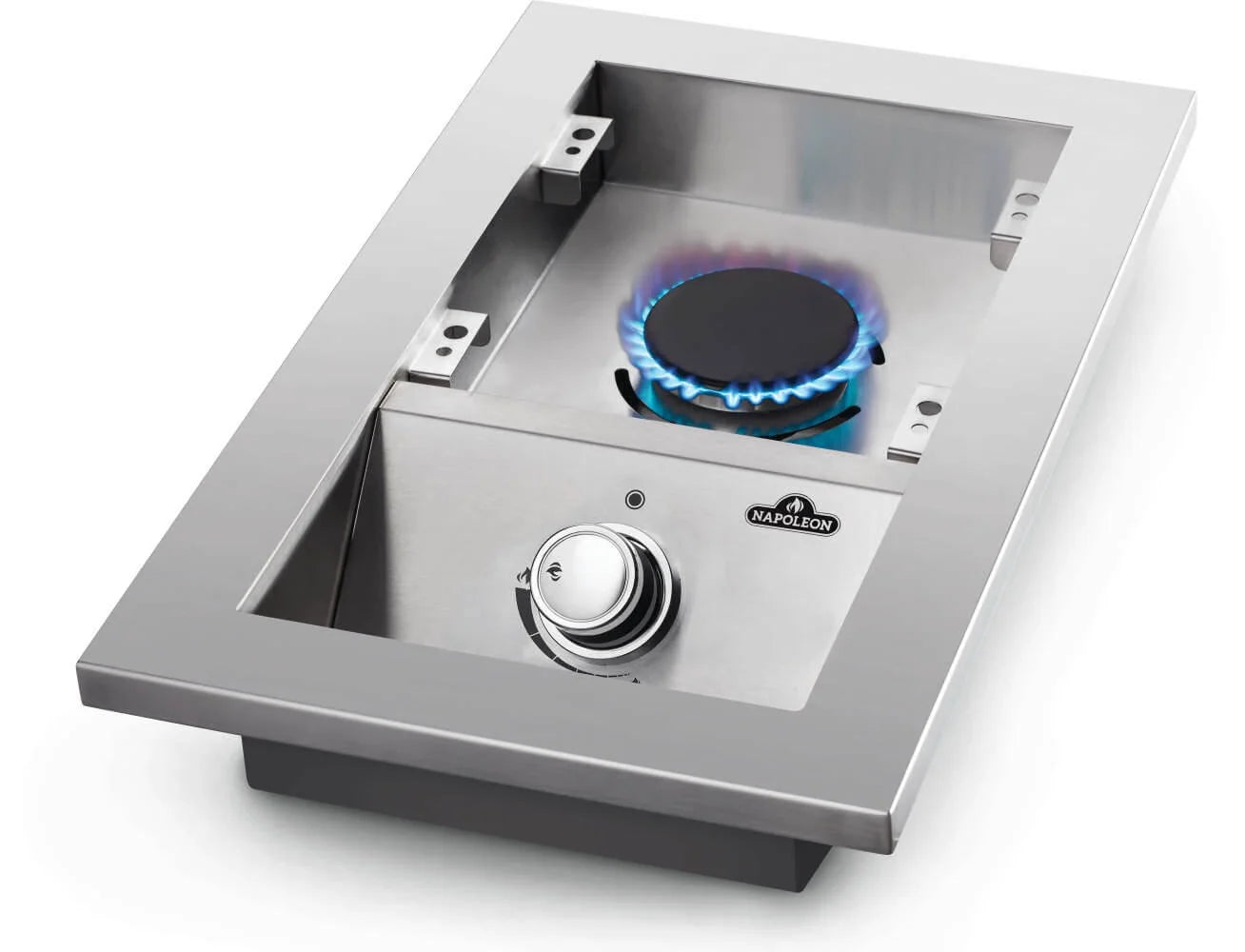 Napoleon 500 Series Single Range Top Burner with 7.5 mm Stainless Steel Iconic WAVE™ Cooking Grids