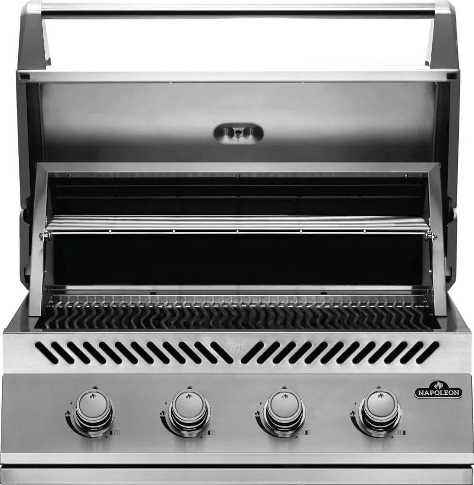 Napoleon 500 Series 32-Inch Built-In Gas Grill witih Ergonomic Control Knobs and Stainless Steel Cooking Grid
