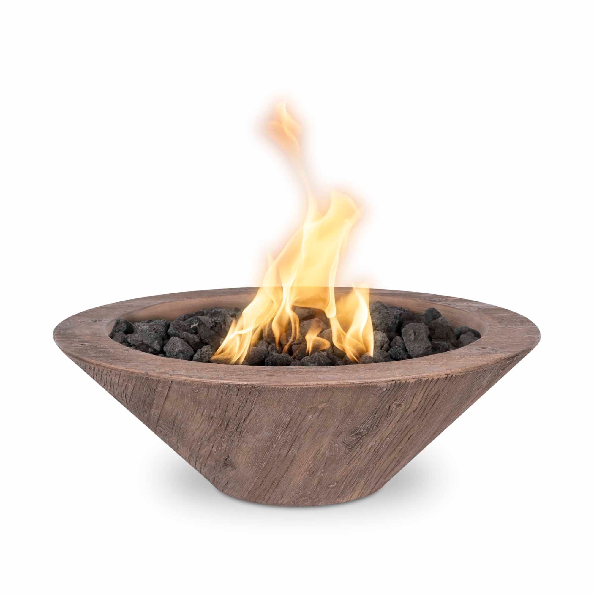 The Outdoor Plus Cazo Fire Bowl - GFRC Woodgrain
