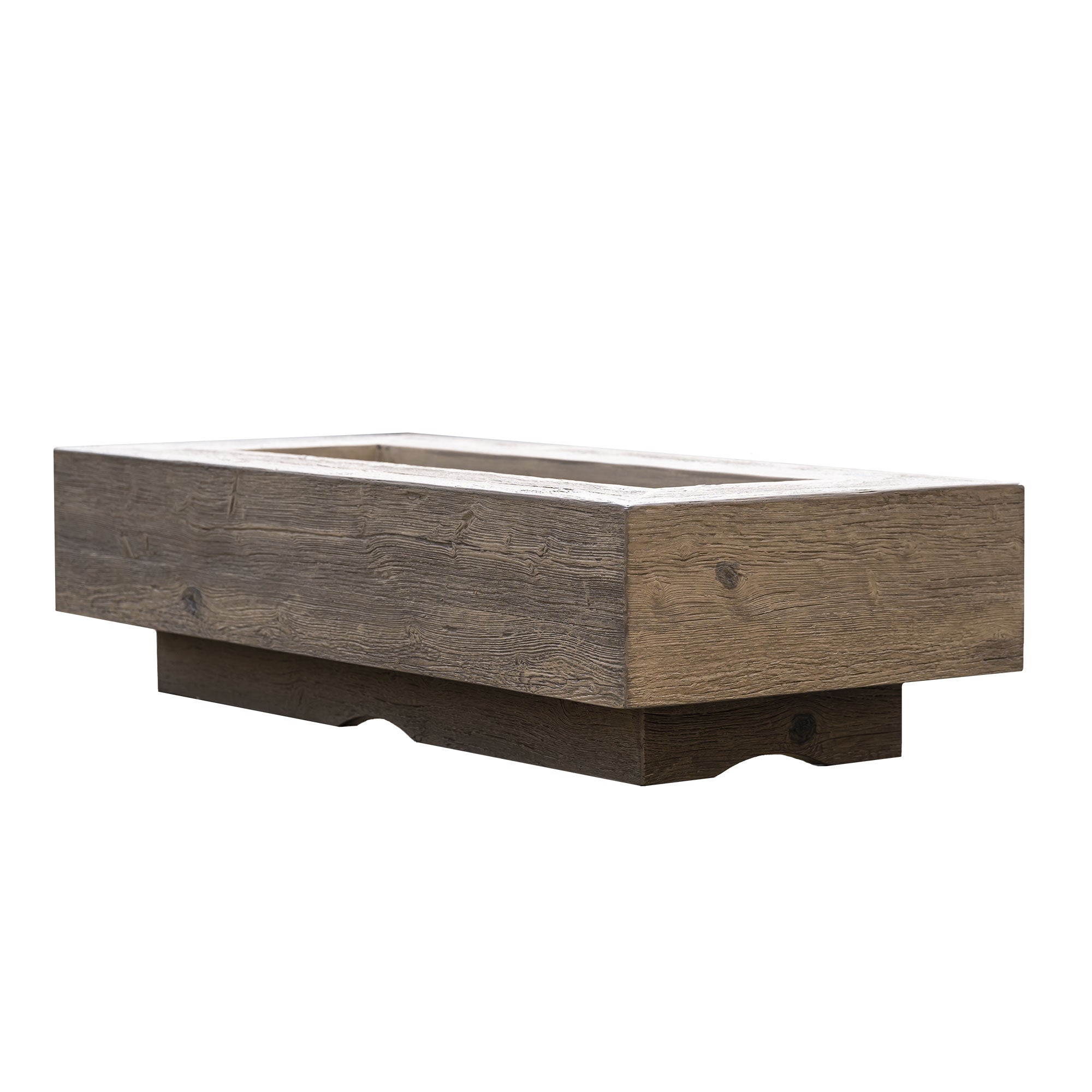 The Outdoor Plus Coronado Fire Pit - GFRC Woodgrain
