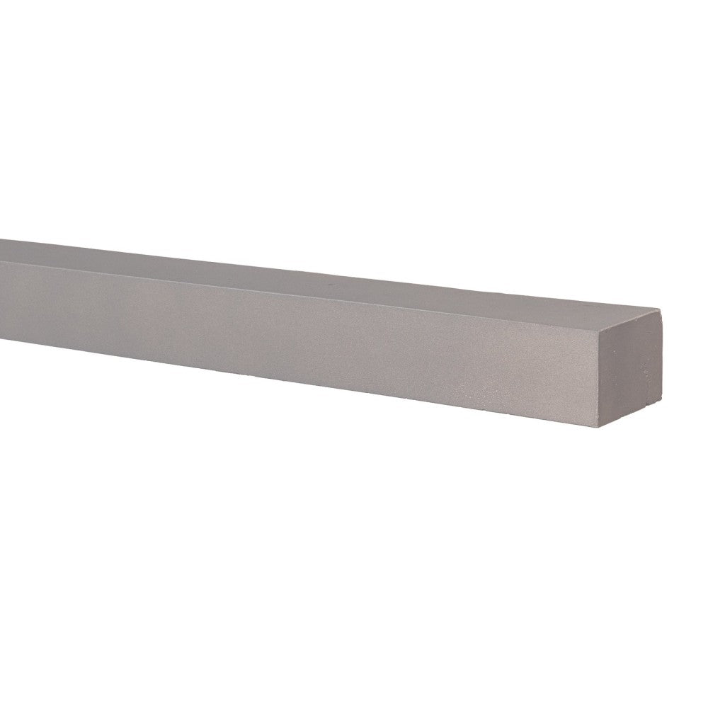 Lexington Hearth Horizon 4-Inch Depth Concrete Faux Wood Mantel Shelf in Mystic Gray