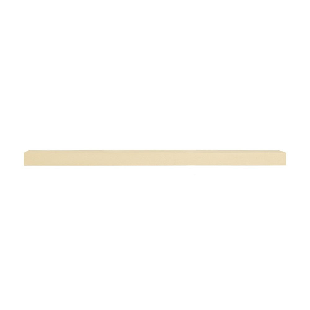 Lexington Hearth Horizon Concrete Faux Wood Mantel Shelf in Sahara Sand