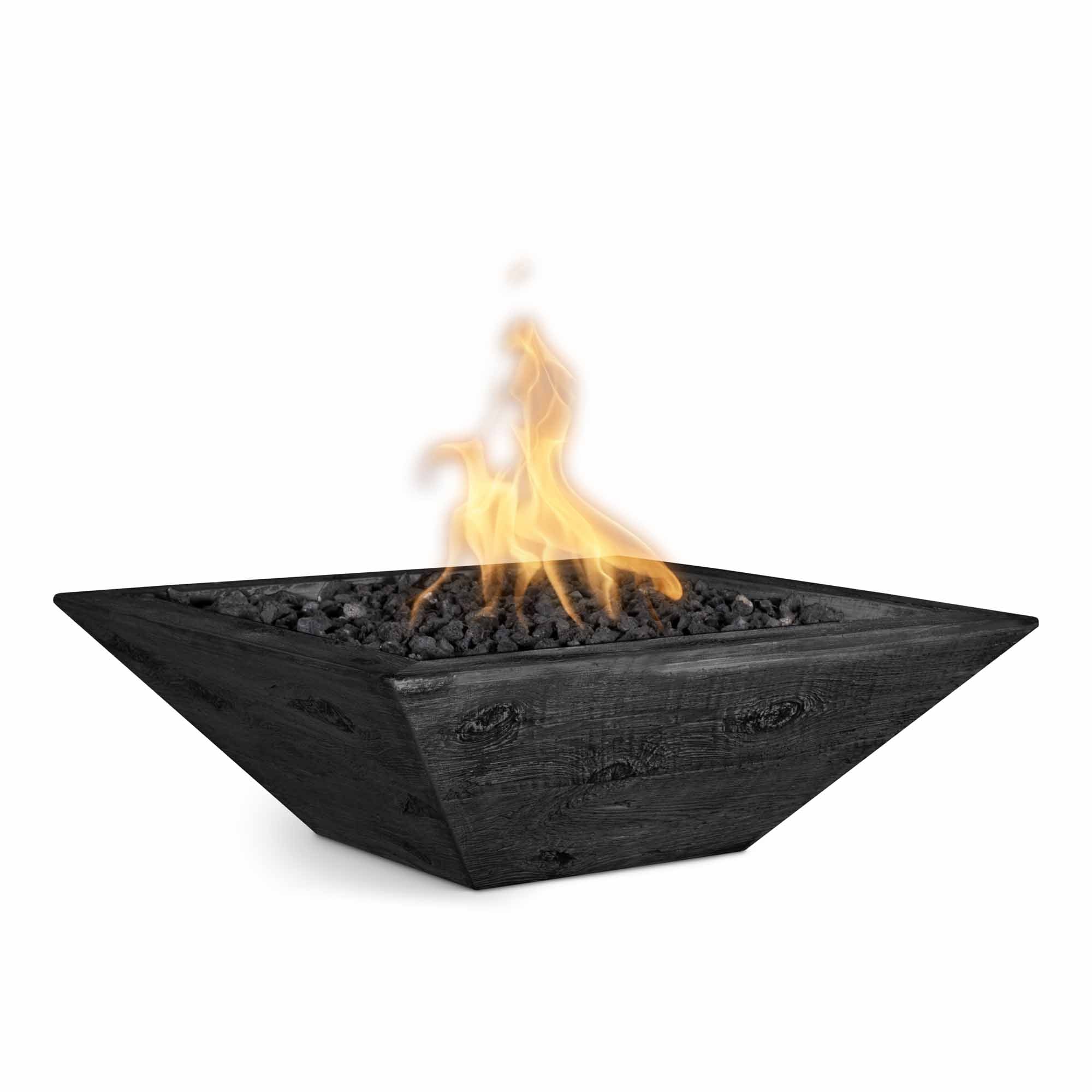 The Outdoor Plus Maya Fire Bowl - Wood Grain Concrete