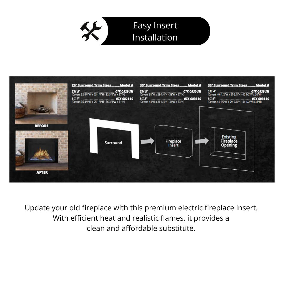 Modern Flames Orion Traditional Fireplace Insert Installation