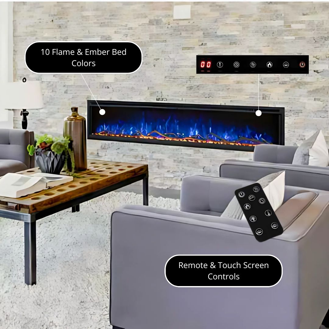 Modern Flames Spectrum Slimline Electric Fireplace Controls