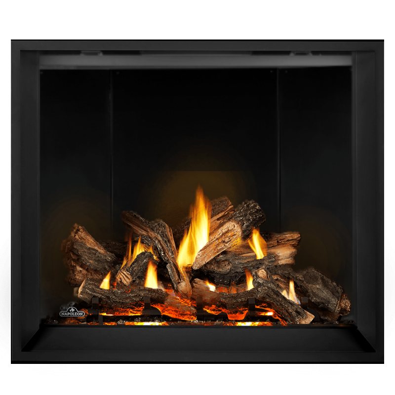 Napoleon Elevation X 42" Direct Vent Fireplace with Black Illusion Glass and Driftwood Log Set
