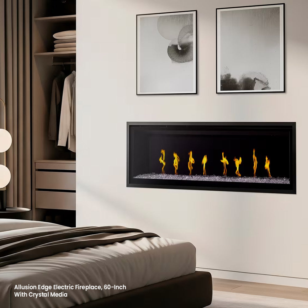 SimpliFire Allusion Edge Linear Electric Fireplace