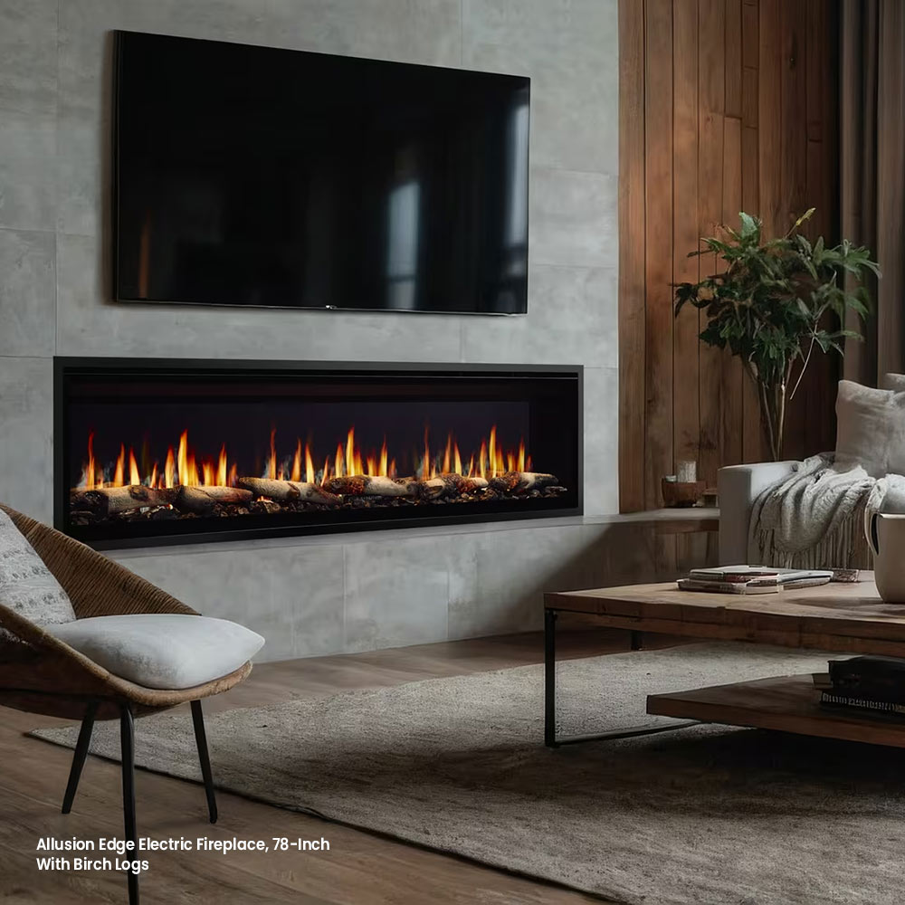 SimpliFire Allusion Edge Linear Electric Fireplace