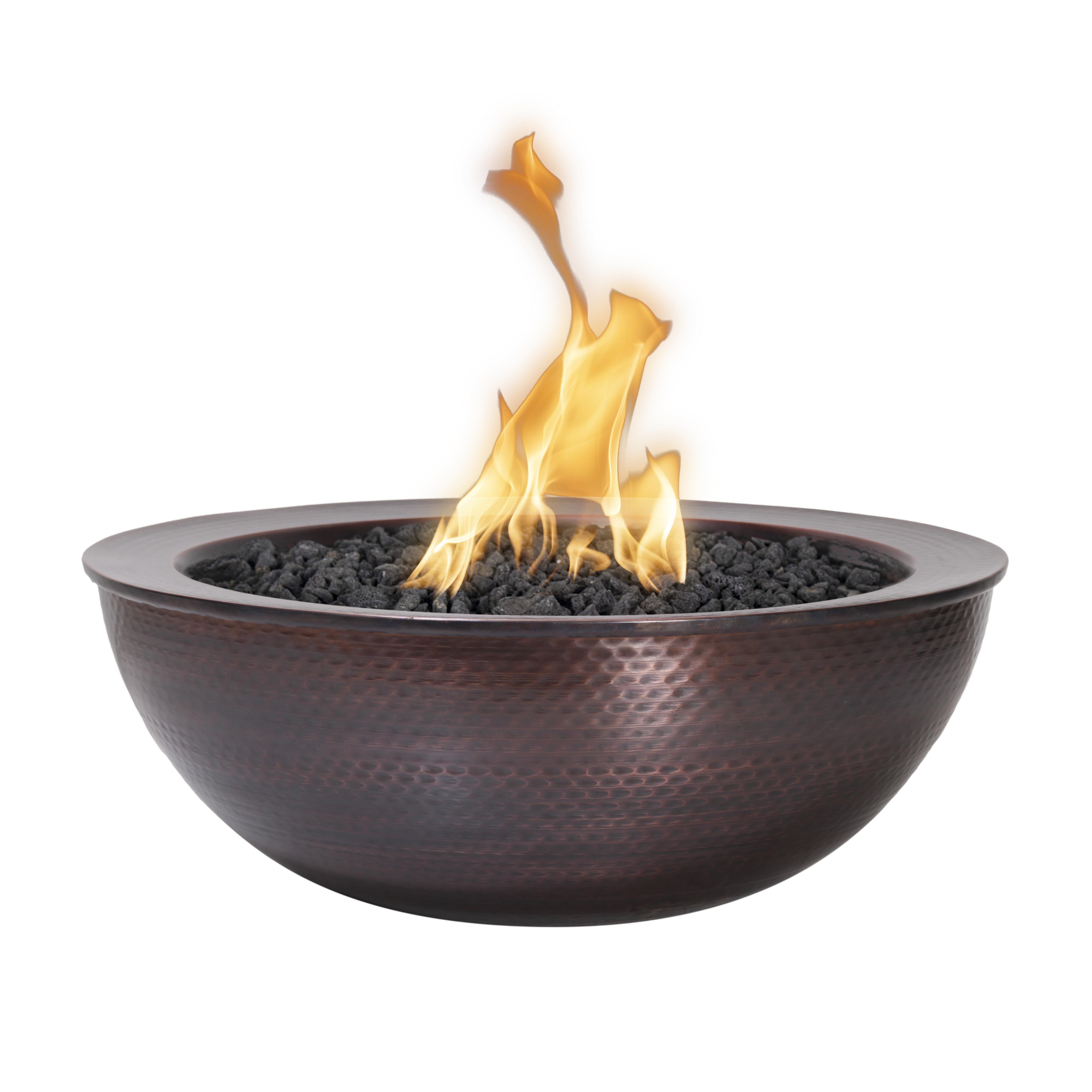 The Outdoor Plus Sedona Fire Bowl Hammered Patina Copper