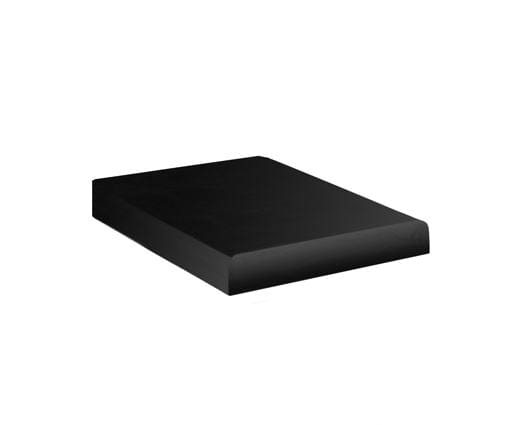 Black rectangular outdoor appliance cover made of durable weather-resistant fabric, designed to protect built-in equipment.