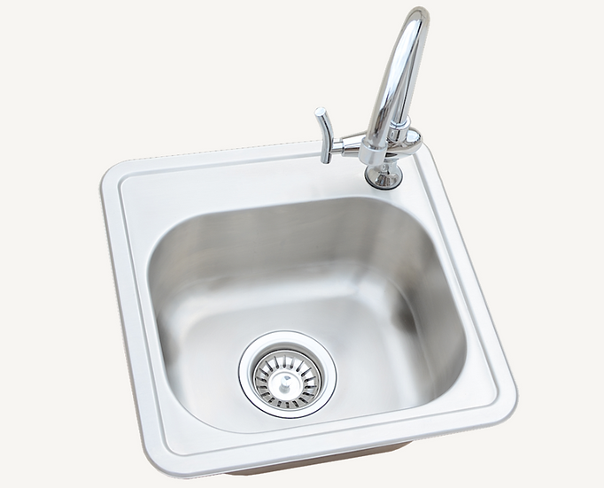 KoKoMo Built-In 15x15 Outdoor Kitchen Sink