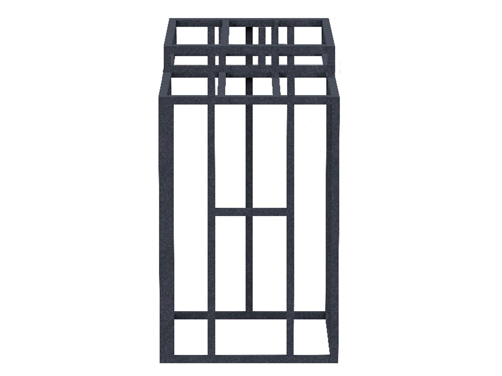 Videl 24-Inch KD Island Table Top Frame with Backsplash