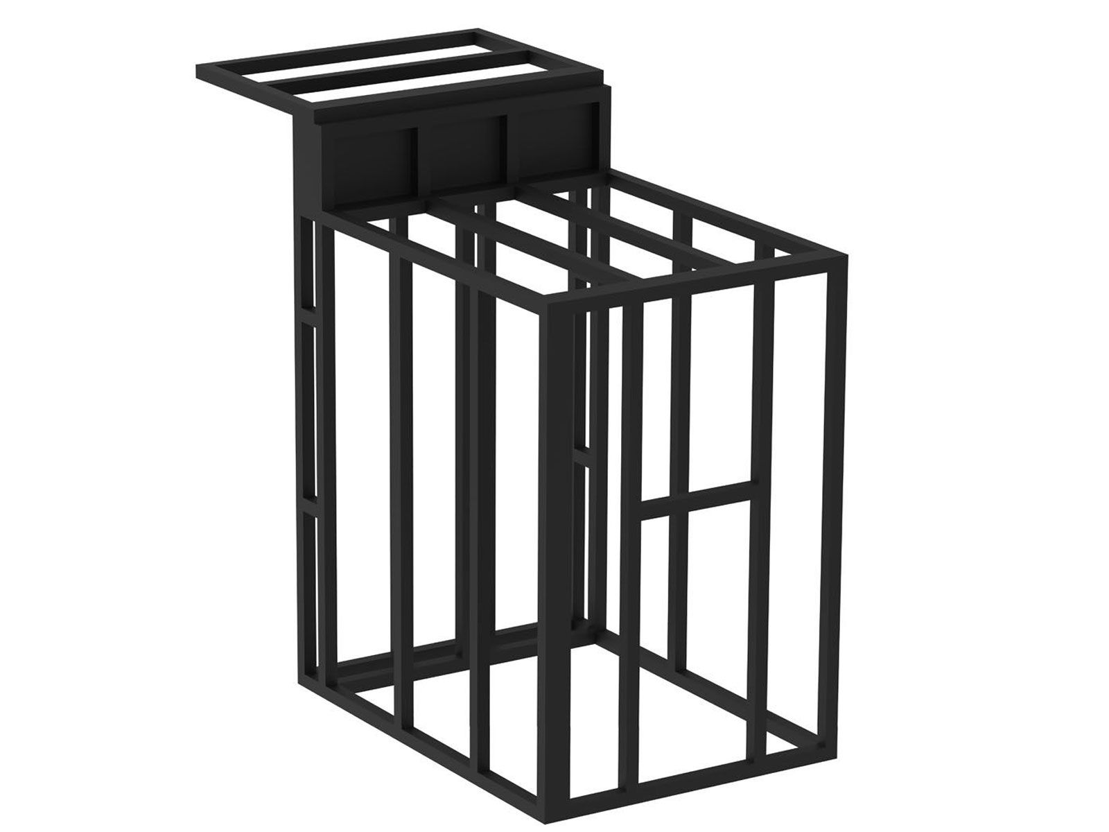 Videl 24-Inch KD Island Table Top Frame with Outdoor Kitchen Bar