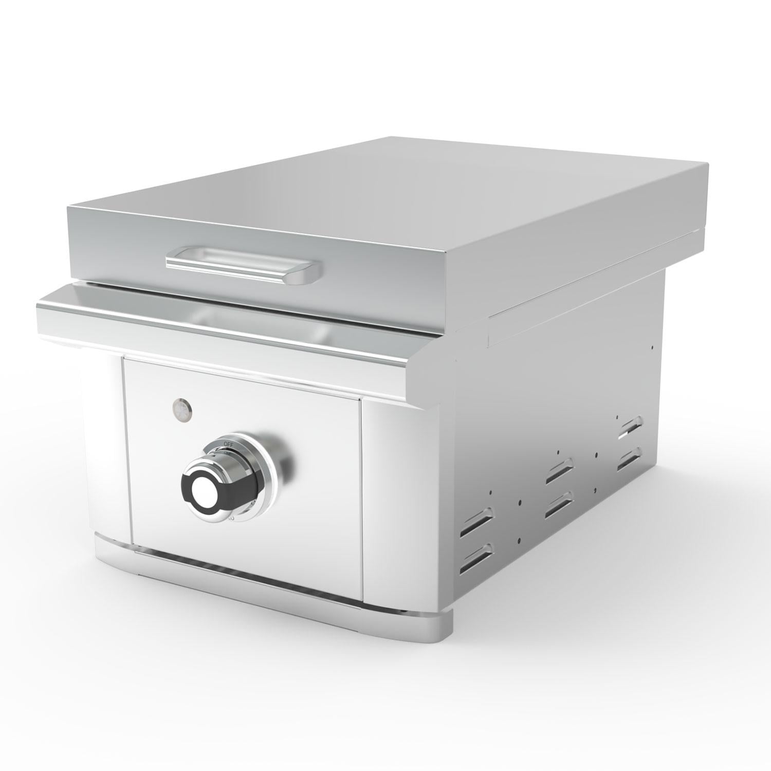 Wildfire Ranch Side 15" 1-Burner Stainless Steel Gas Griddle