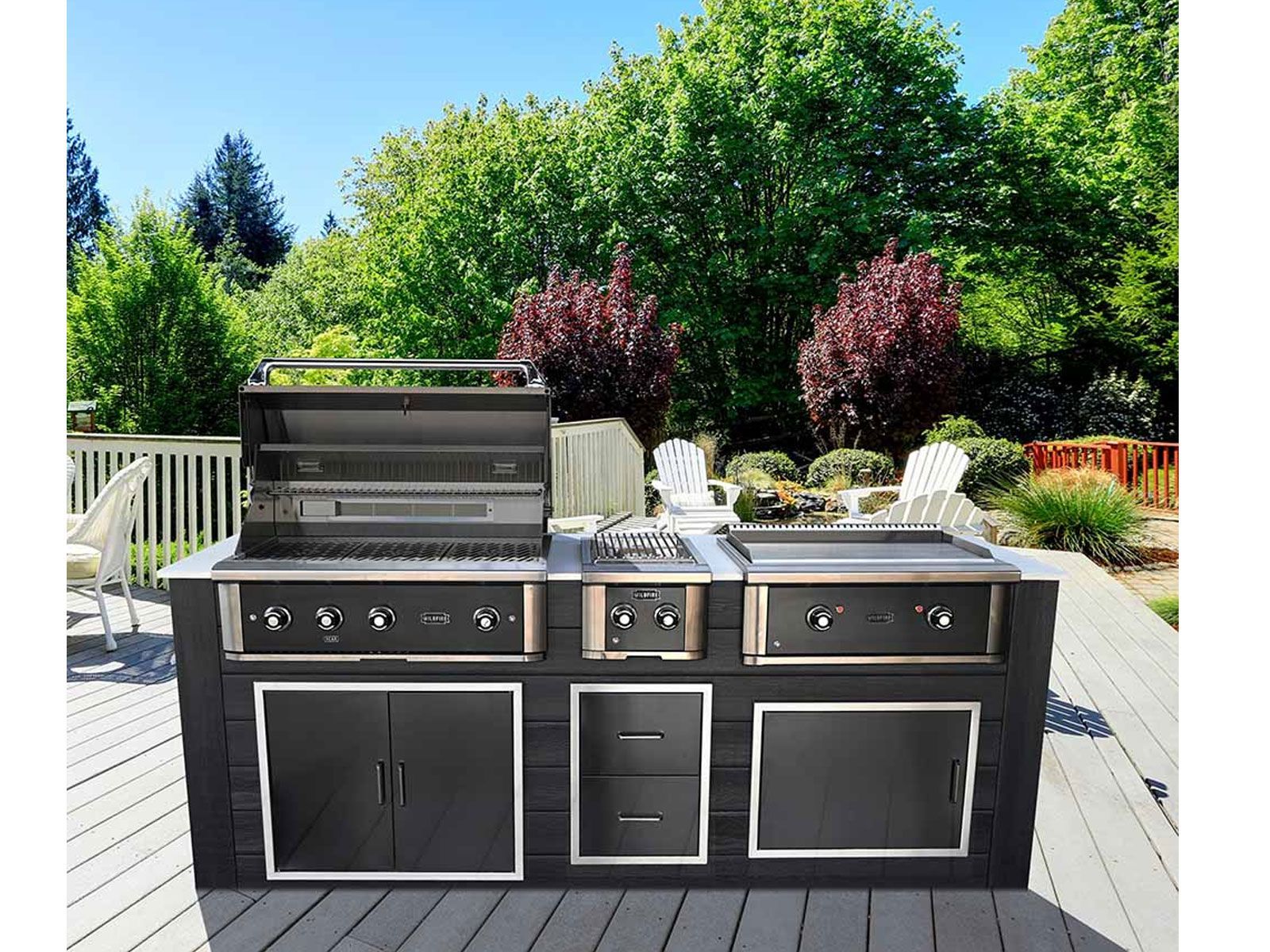 Wildfire Ranch PRO 30" 2-Burner Stainless Steel Gas Griddle