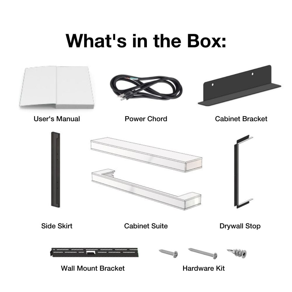 Modern Flames Floating Mantel Set Items Included