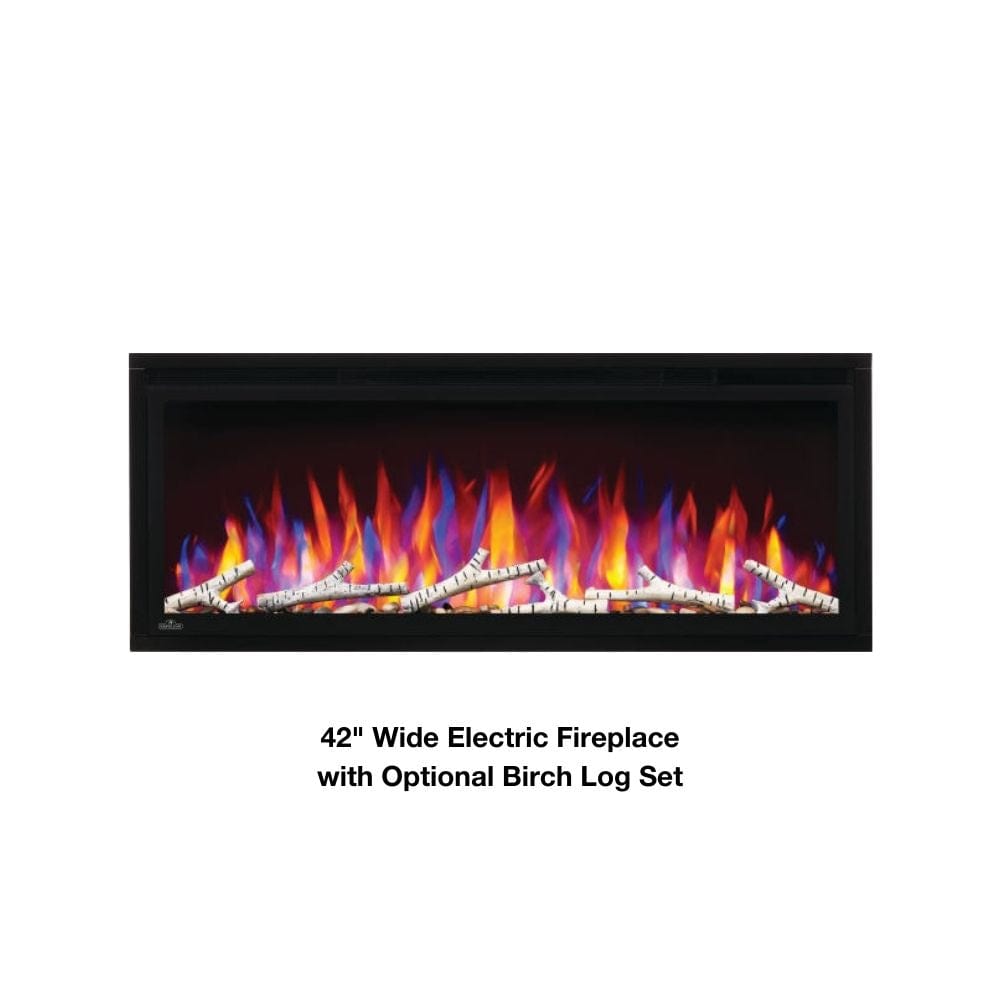 Napoleon Entice 42-Inch Wide Fireplace with Optional Birch Log Set