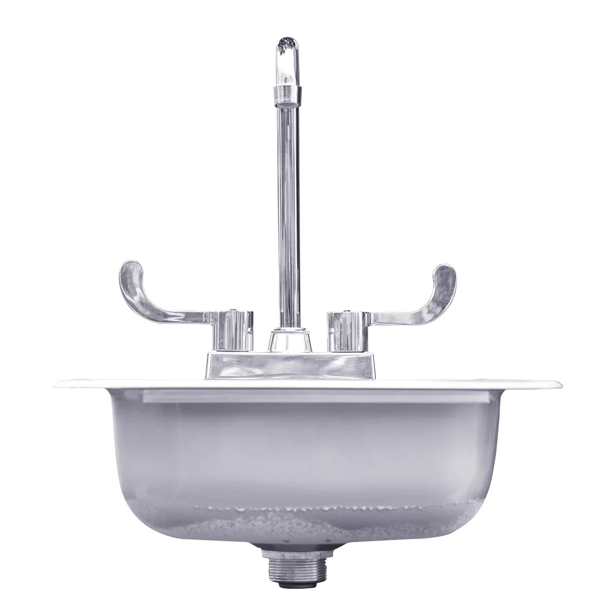 Summerset 15-inch Drop-In Sink & Hot/Cold Faucet Front View
