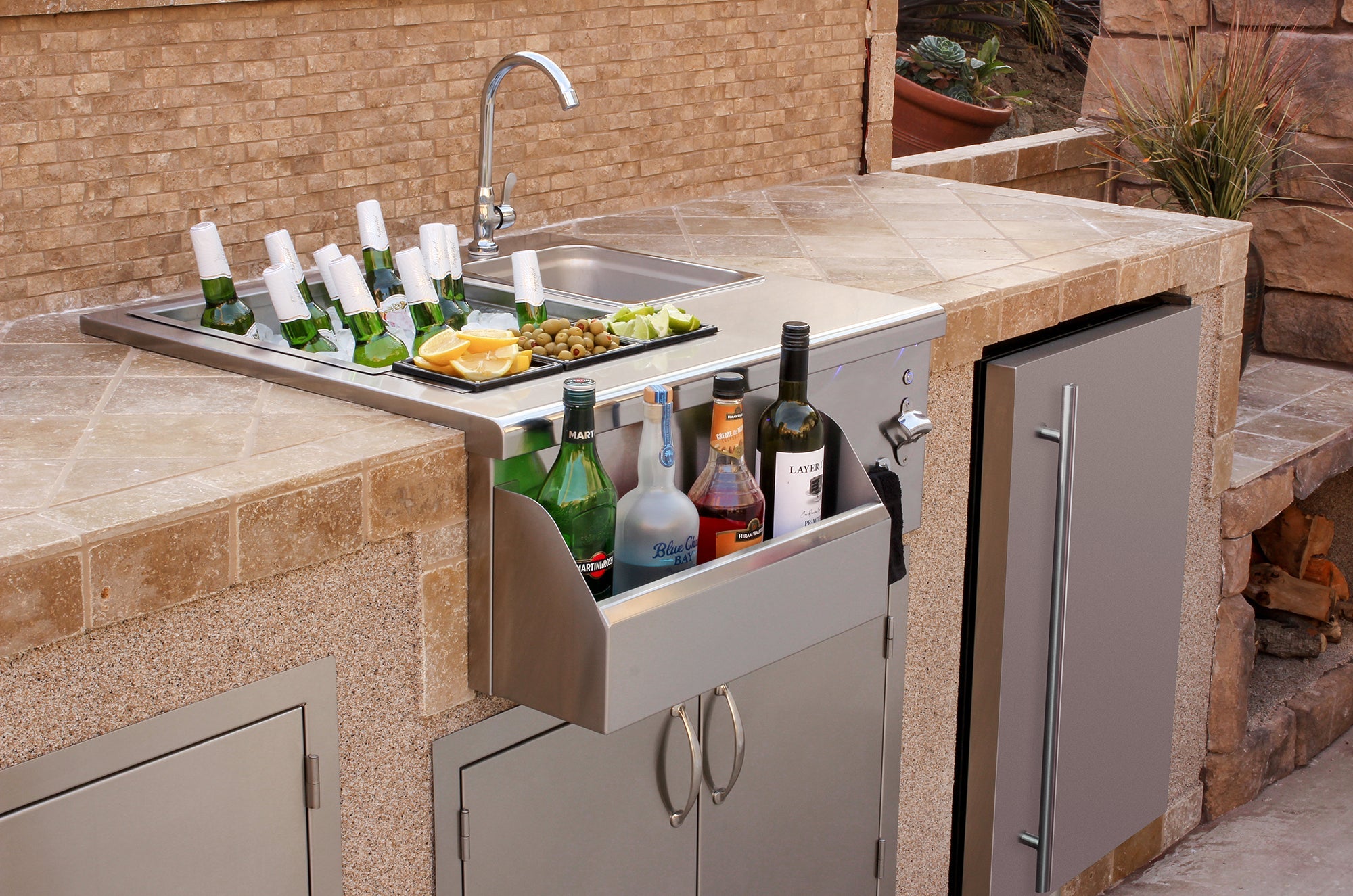 Summerset Built-In Beverage Center with Sink & 40 lb. Ice Bin