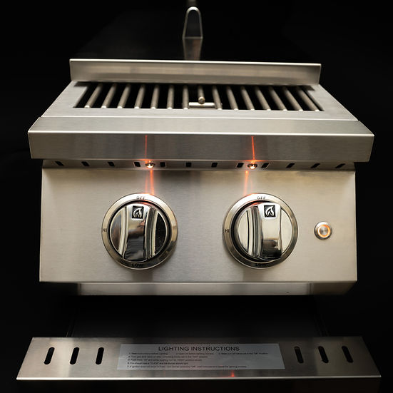 KoKoMo Grills Professional Double Side Burner with removable cover