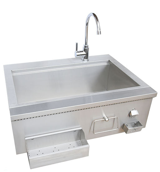 KoKoMo 30" Built-In Bartender Cocktail Station With Sink Bottle Opener and Ice Chest