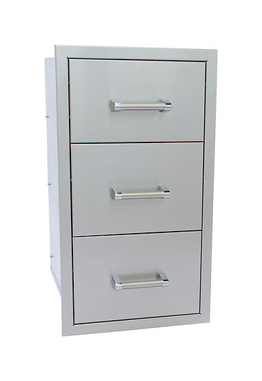 KoKoMo Outdoor Kitchen Stainless Steel Triple Drawer