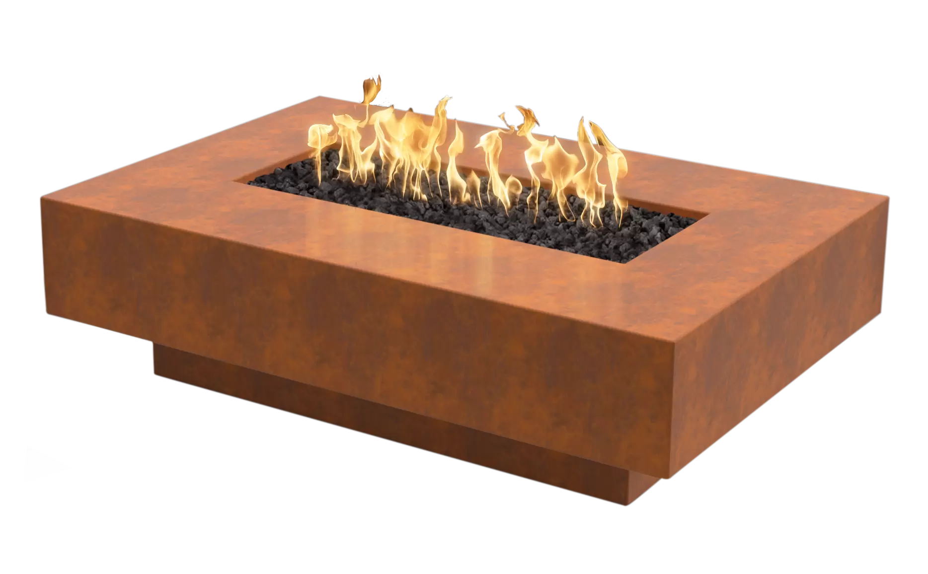 The Outdoor Plus Linear Cabo Metal Fire Pit