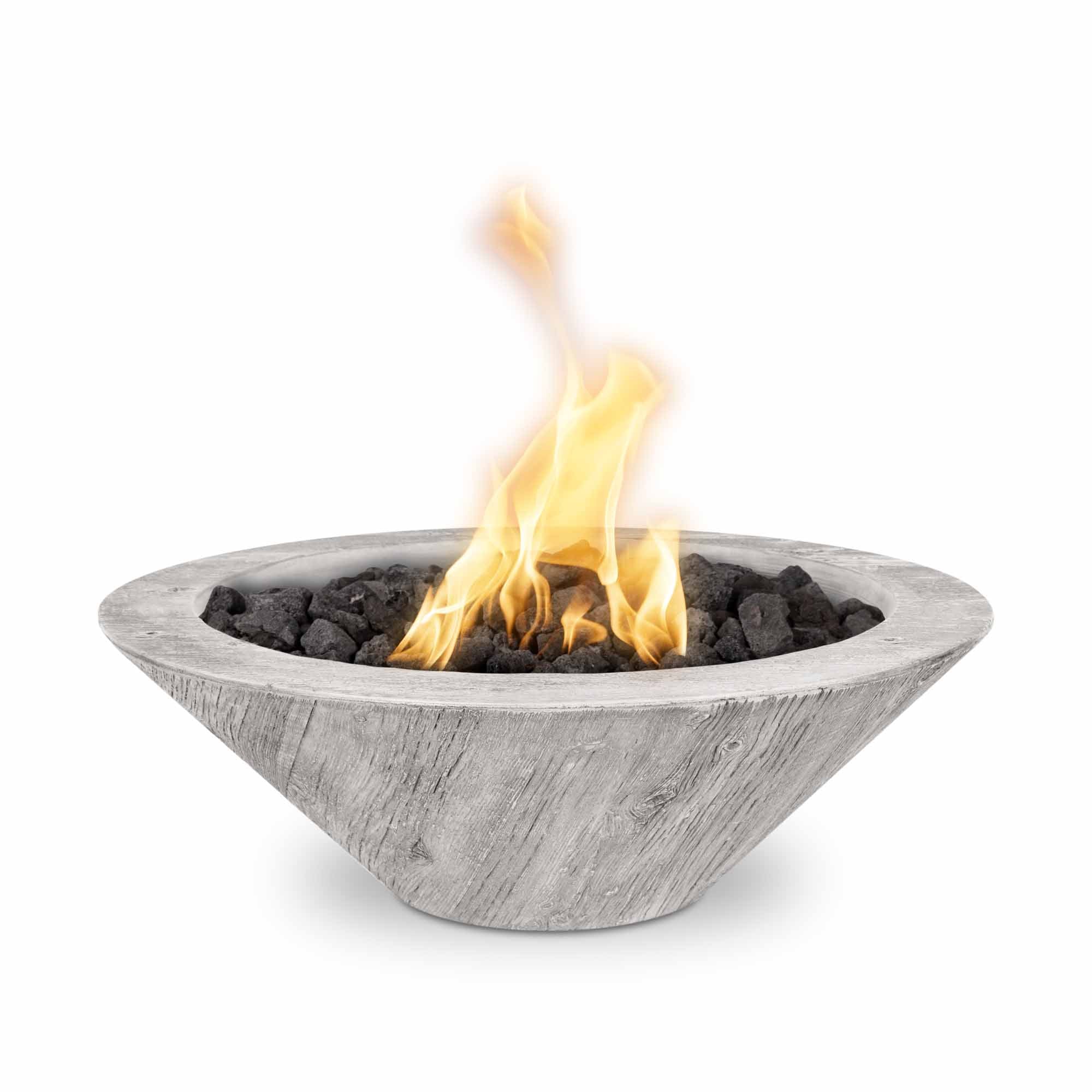 The Outdoor Plus Cazo Fire Bowl - GFRC Woodgrain