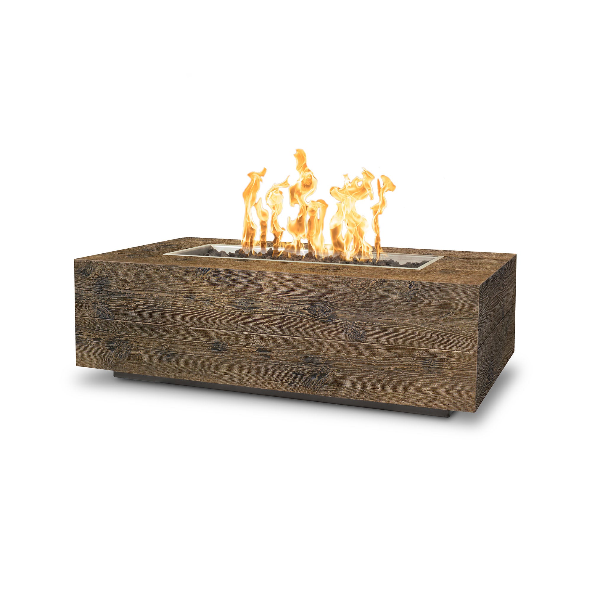 The Outdoor Plus Coronado Fire Pit - GFRC Woodgrain