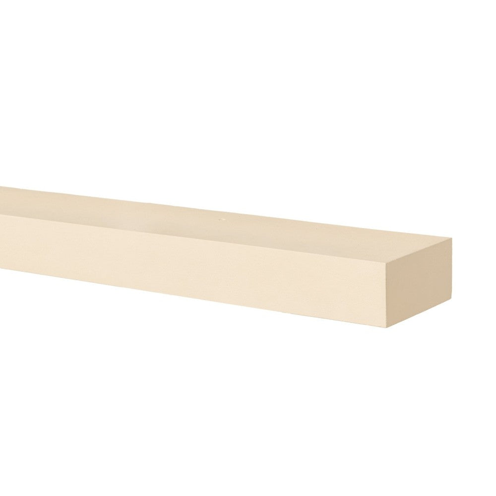 Lexington Hearth Horizon 6-Inch Depth Concrete Faux Wood Mantel Shelf in Sahara Sand