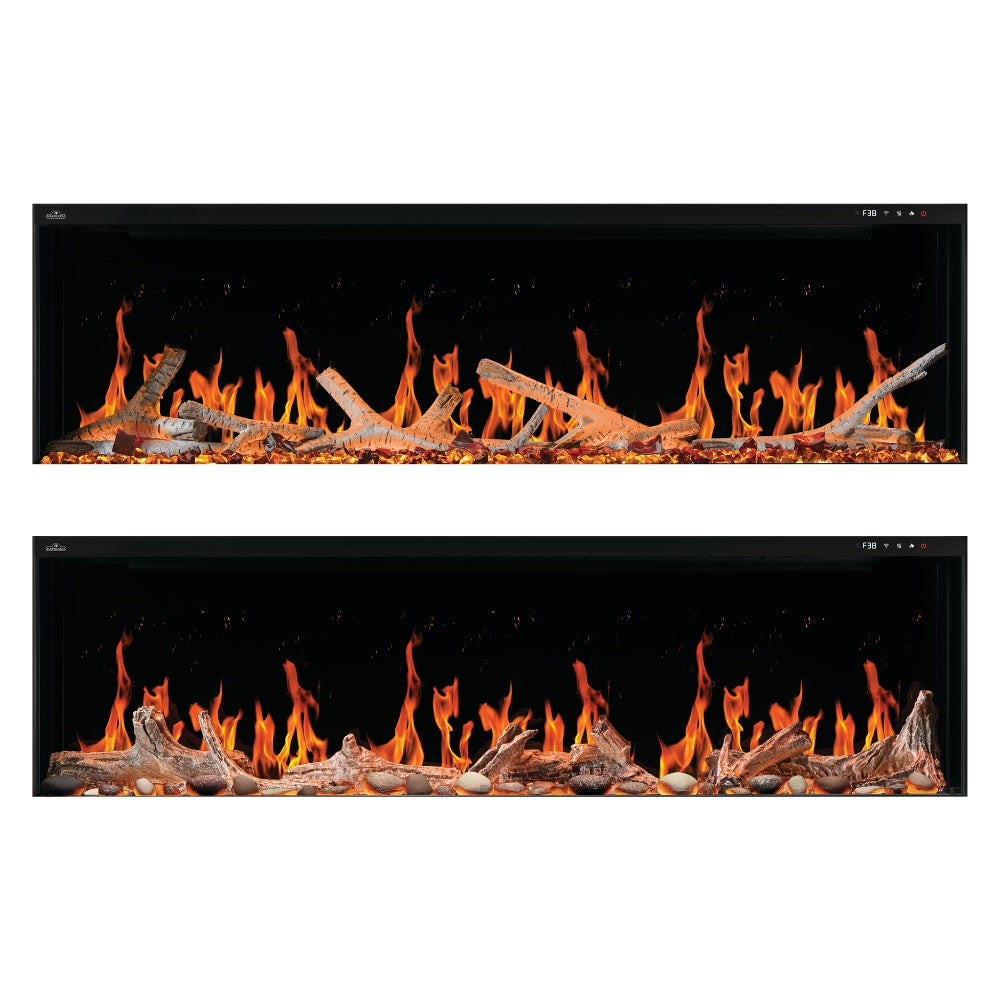 dancing flames with media on napoleon luminex