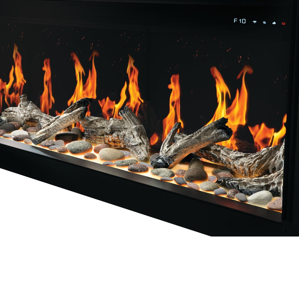 napoleon luminex with log set and stones