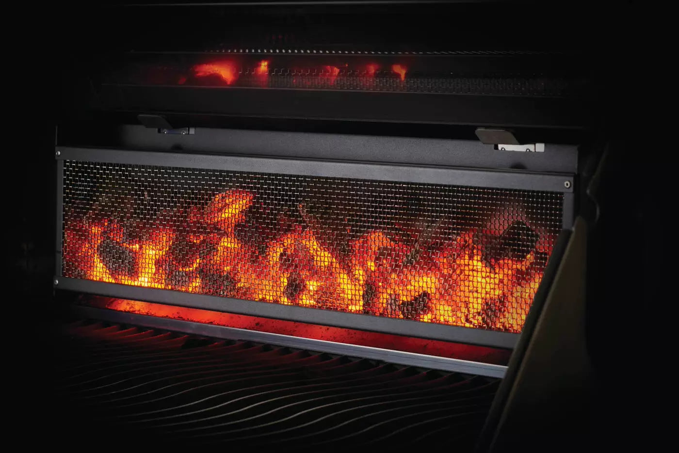 Napoleon Professional 605 Charcoal Grill's Rear Charcoal Rotisserie Burner