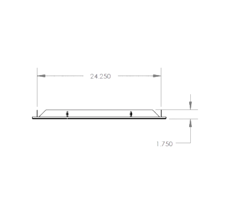 Summerset RTK-24LG Top Dimensions