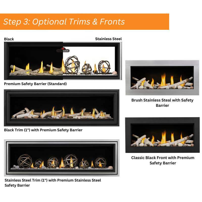Napoleon Vector 62" Linear Direct Vent Gas Fireplace