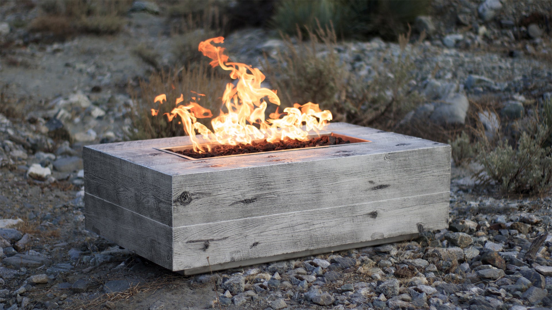 The Outdoor Plus Coronado Fire Pit - GFRC Woodgrain