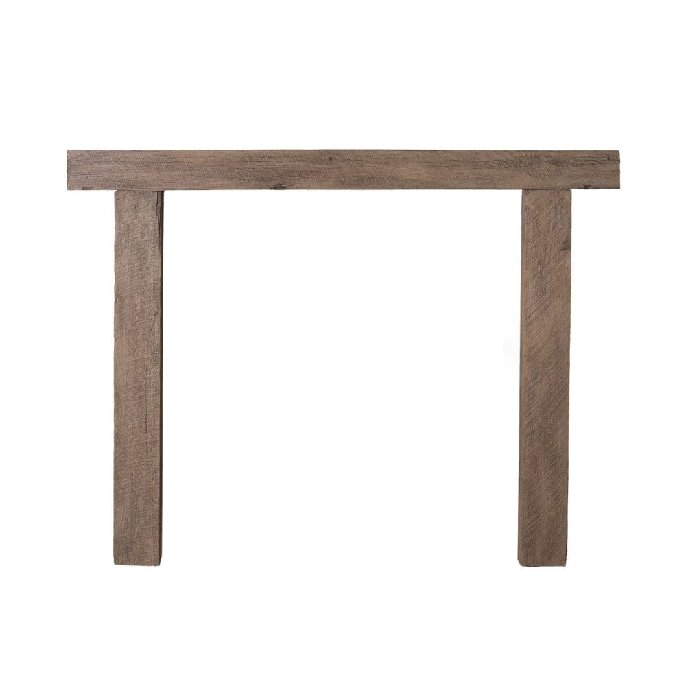 Lexington Hearth Hitching Post Faux Wood Mantel Surround - Light Brown