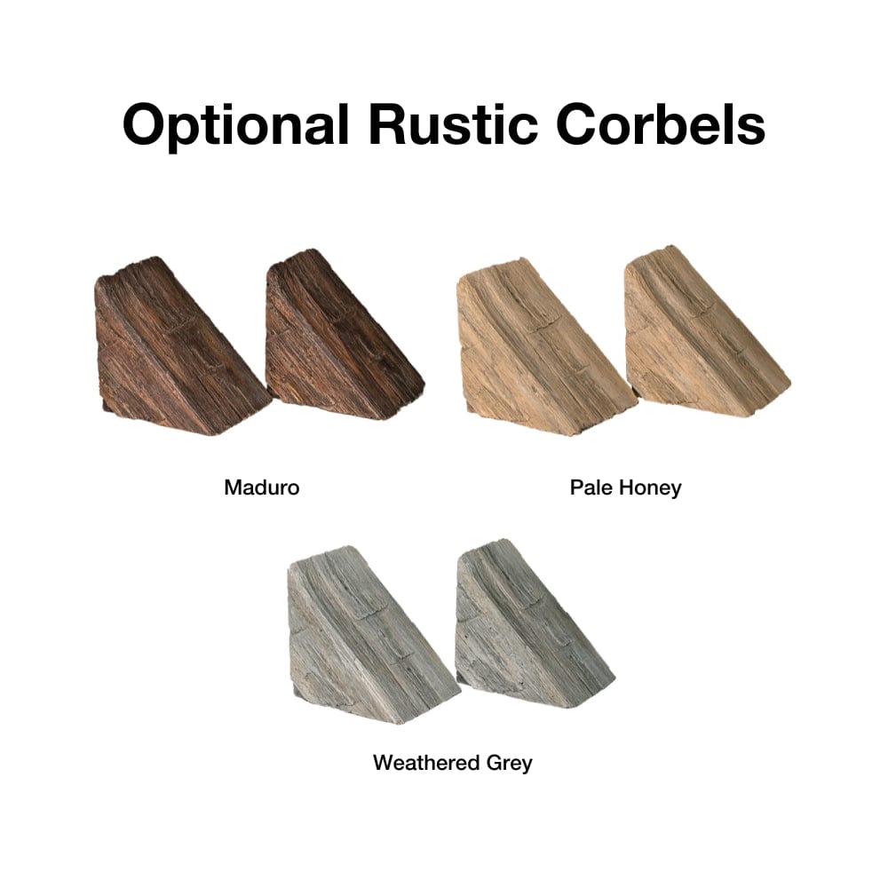 rustic mantel corbels