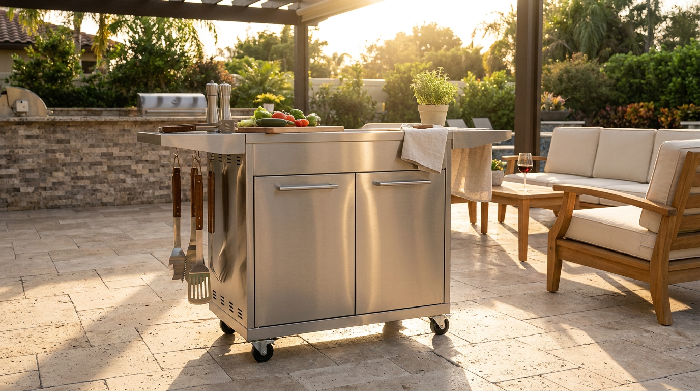 KoKoMo Grill Cart — Lifestyle