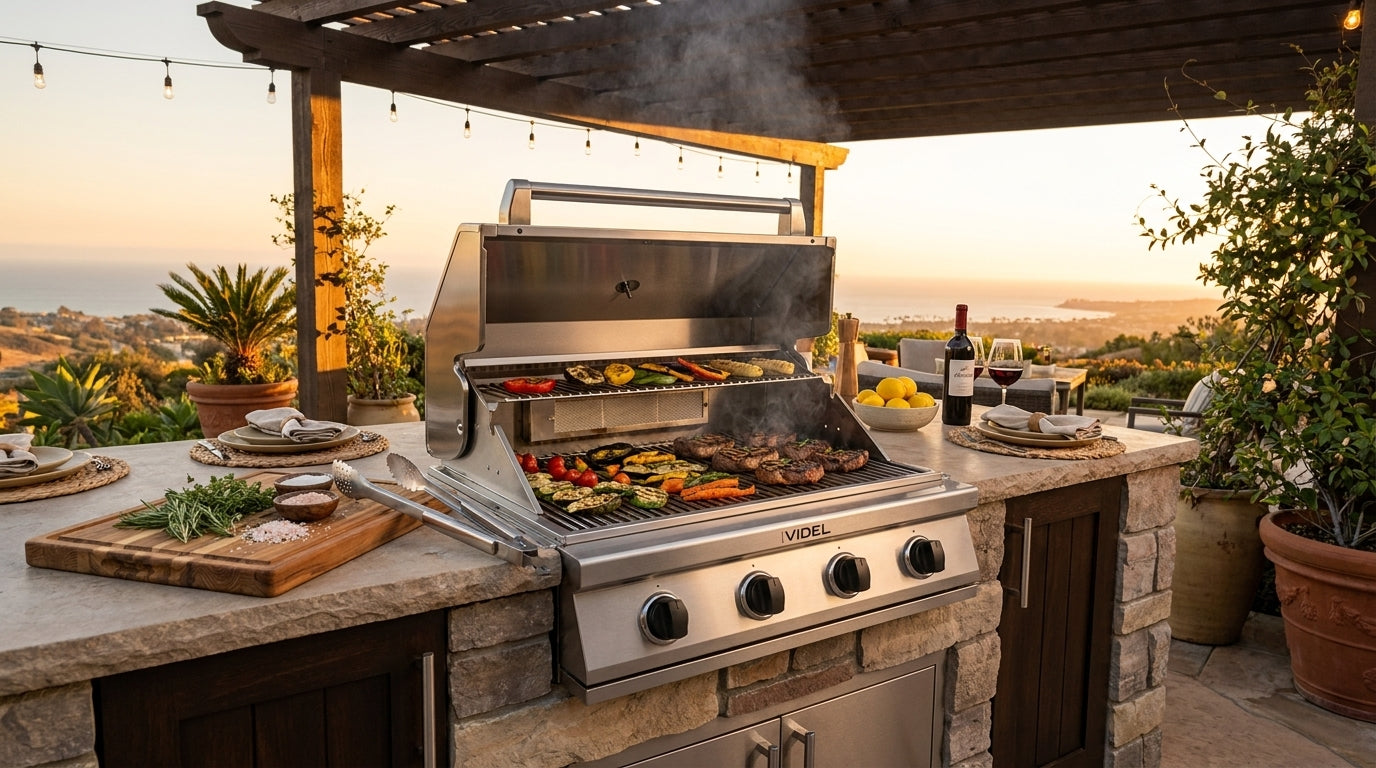 Videl Gran Fuego 36-Inch 4-Burner Gas Grill — Lifestyle