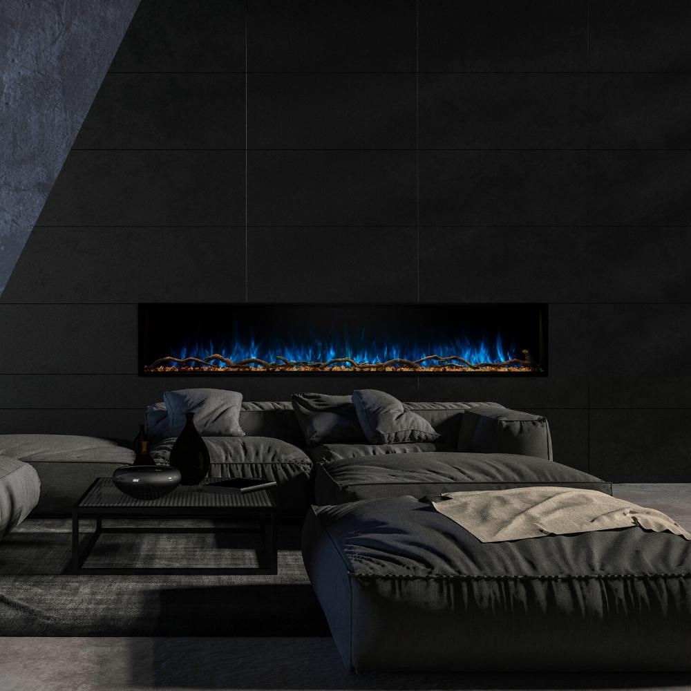 Modern Flames Landscape Pro Slim 80-inch Smart Electric Fireplace in Room